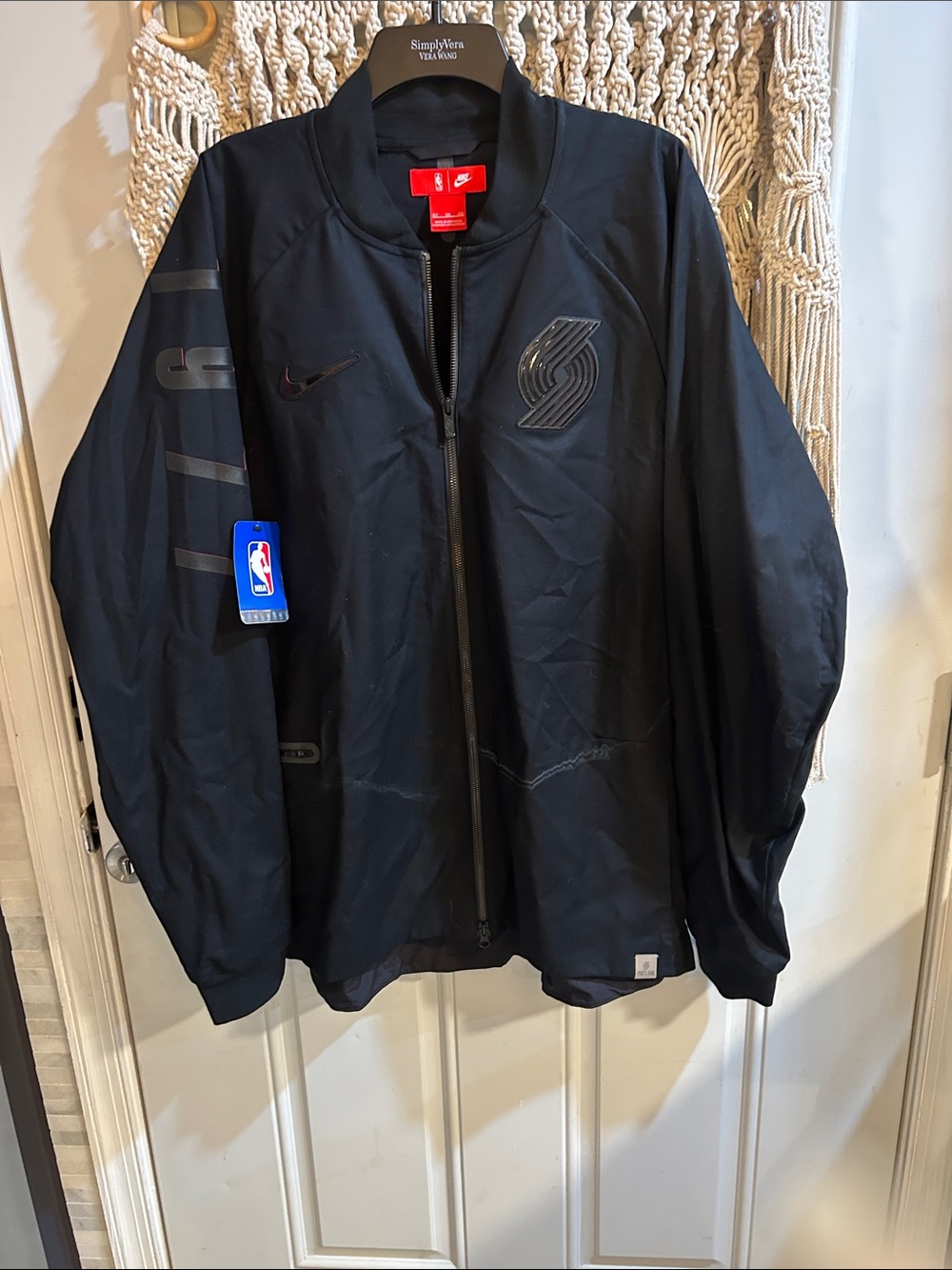 Nike Black Portland Trail Blazers Windbreaker Jacket